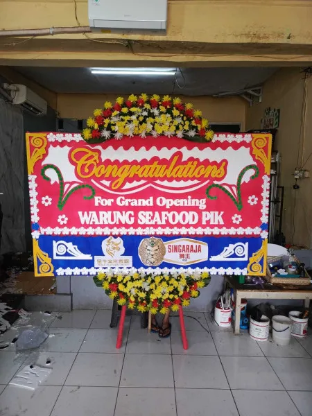 Papan Bunga Ucapan Selamat Orange Groves Pik 2